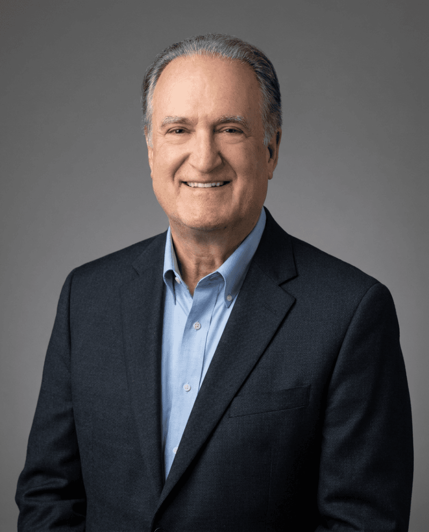Smiling older man in suit portrait